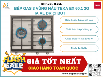   BẾP GAS 3 Vùng nấu Teka EX 60.1 3G IA AL DR CI BUT - Made In Italia